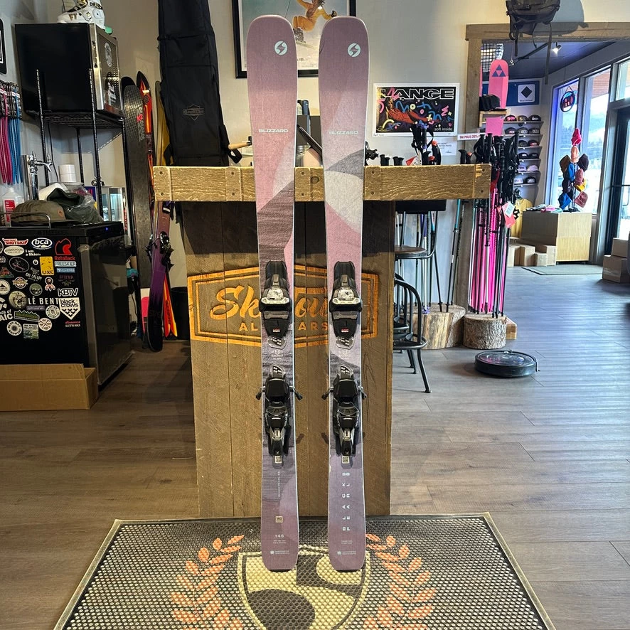 2025 BLIZZARD BLACK PEARL 88 (146cm) + MARKER SQUIRE TCX DEMO BINDINGS - USED