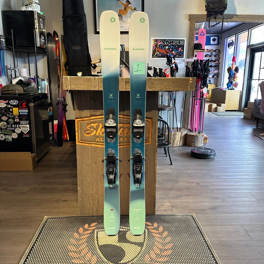2025 BLIZZARD SHEEVA 9 (150cm) #1 + MARKER SQUIRE TCX DEMO BINDINGS - USED