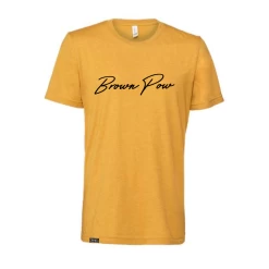 Brown Pow T-Shirt - Unisex/Mens (CLOSEOUT)
